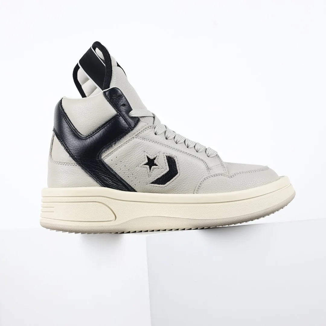 Rick Owens Platform High-Top Casual Sneakers - Detail view 7