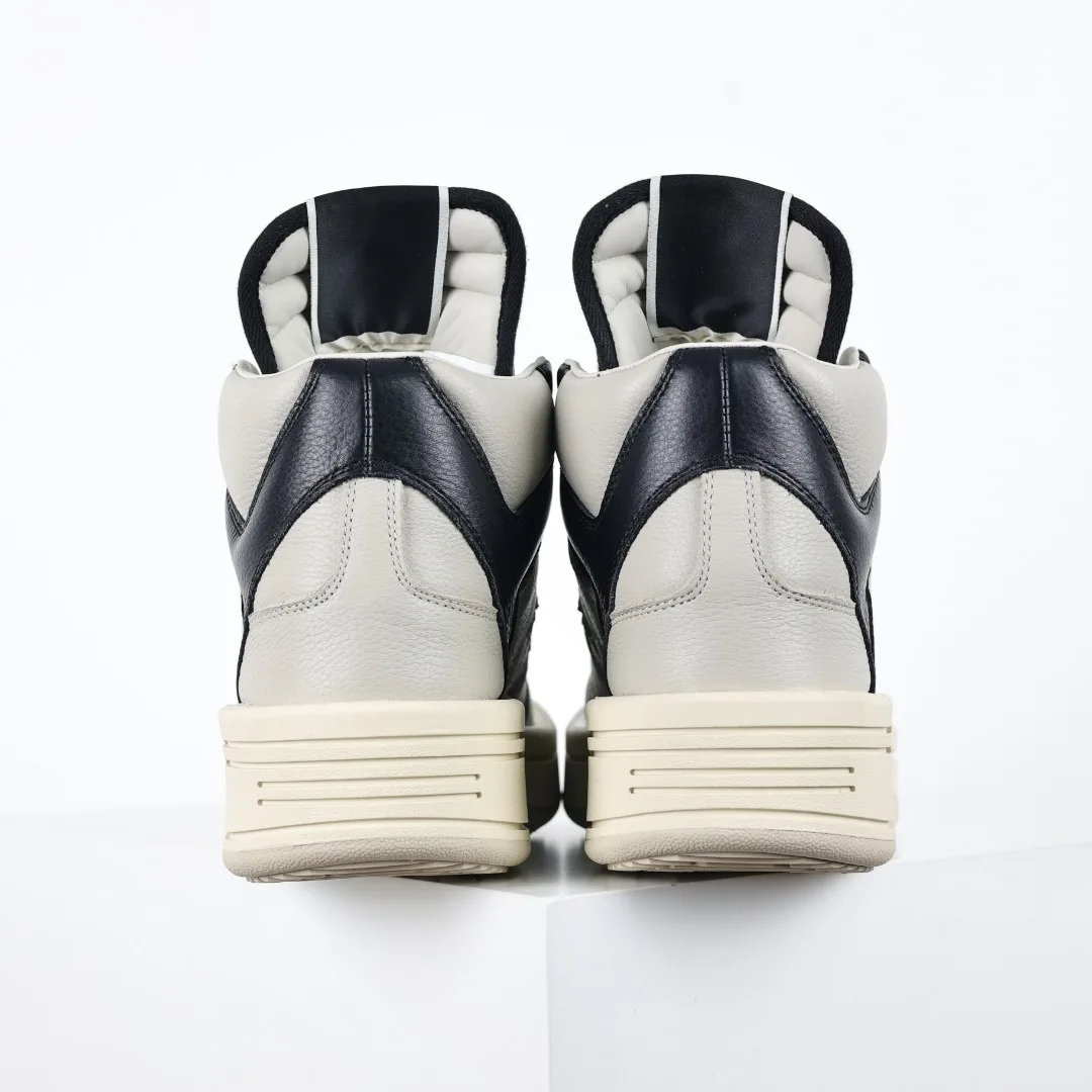 Rick Owens Platform High-Top Casual Sneakers - Detail view 8