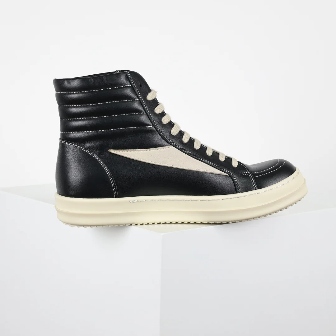 Rick Owens RO classic small triangle high-top casual sneakers - Detail view 7