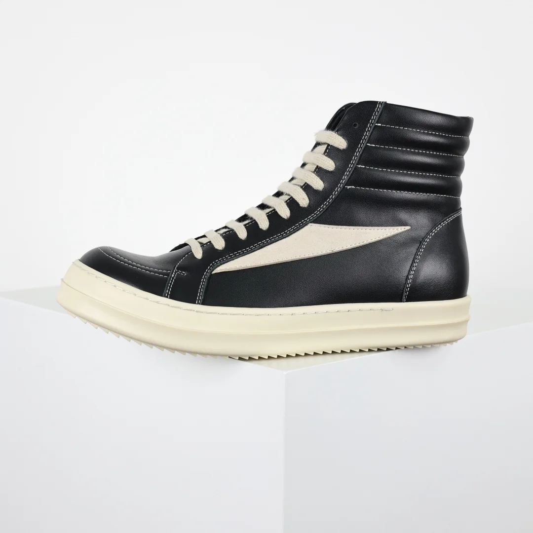 Rick Owens RO classic small triangle high-top casual sneakers - Detail view 9