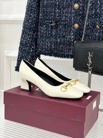 Classic Horsebit Block Heel Pumps