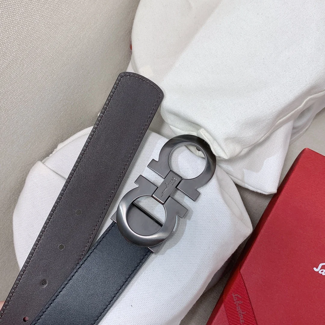 Ferragamo Reversible and Adjustable Gancini Men s Belt - Detail view 4