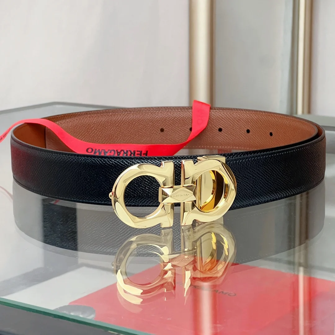Ferragamo Reversible and Adjustable Gancini Men s Belt - Detail view 2