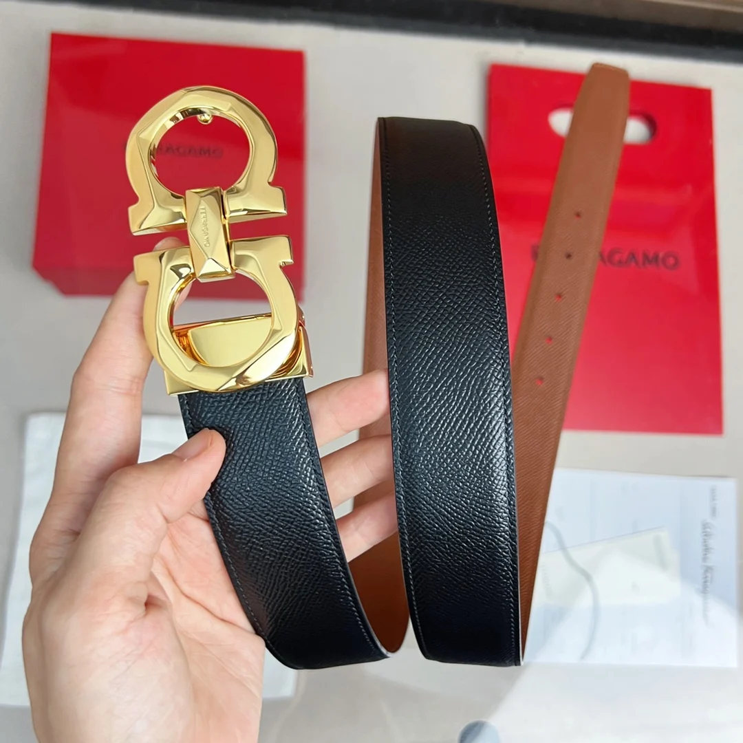 Ferragamo Reversible and Adjustable Gancini Men s Belt - Detail view 4