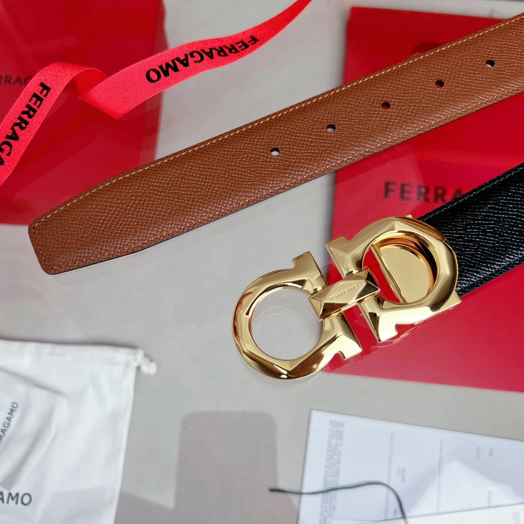 Ferragamo Reversible and Adjustable Gancini Men s Belt - Detail view 7