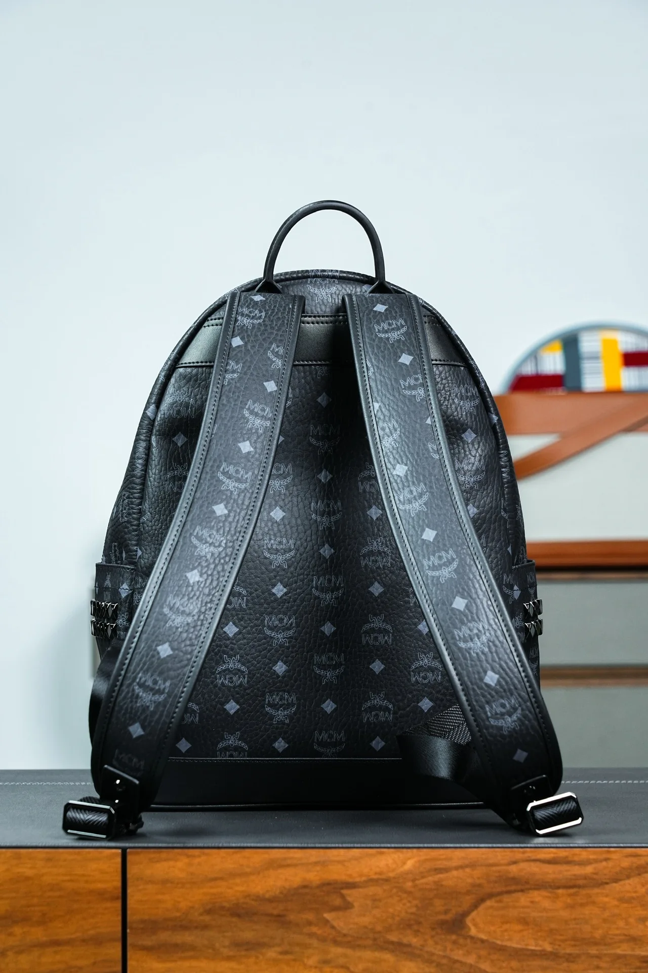 MCM MMK6SVE37CO001 MCM Stark Visetos Rivet Backpack Backpack - Detail view 3