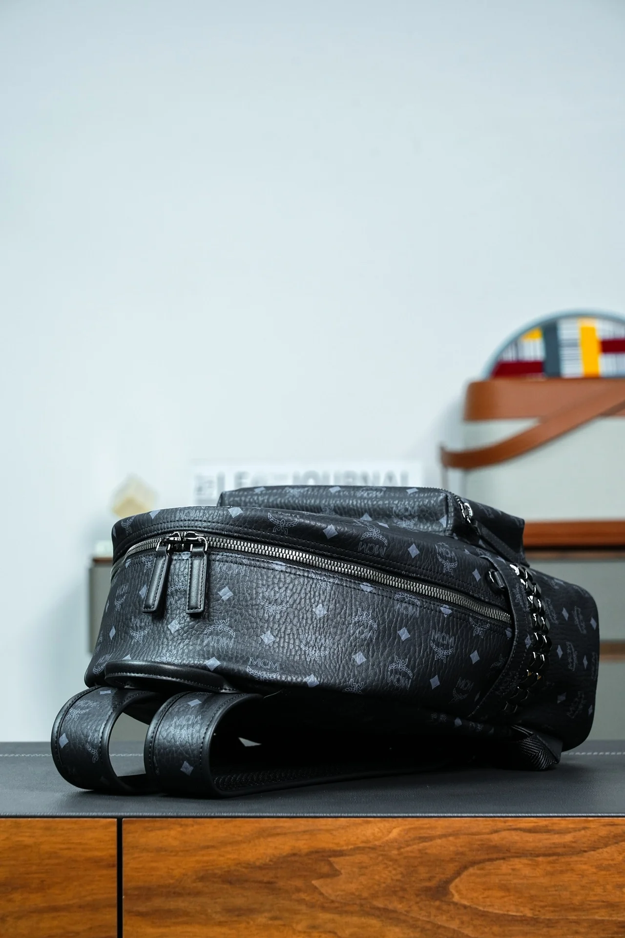 MCM MMK6SVE37CO001 MCM Stark Visetos Rivet Backpack Backpack - Detail view 6