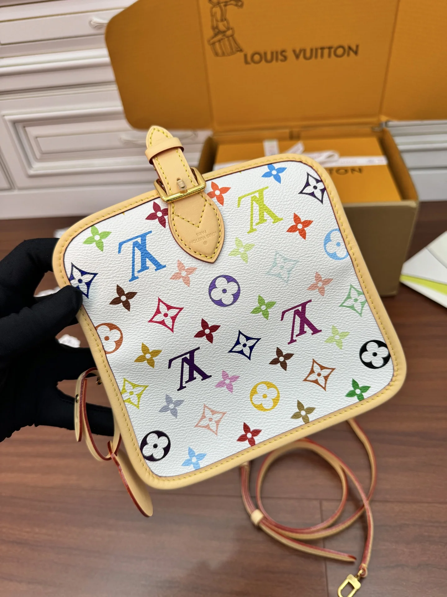 LVM14194 动态电子芯片菱形面料包 斜挎包 - 细节图 4