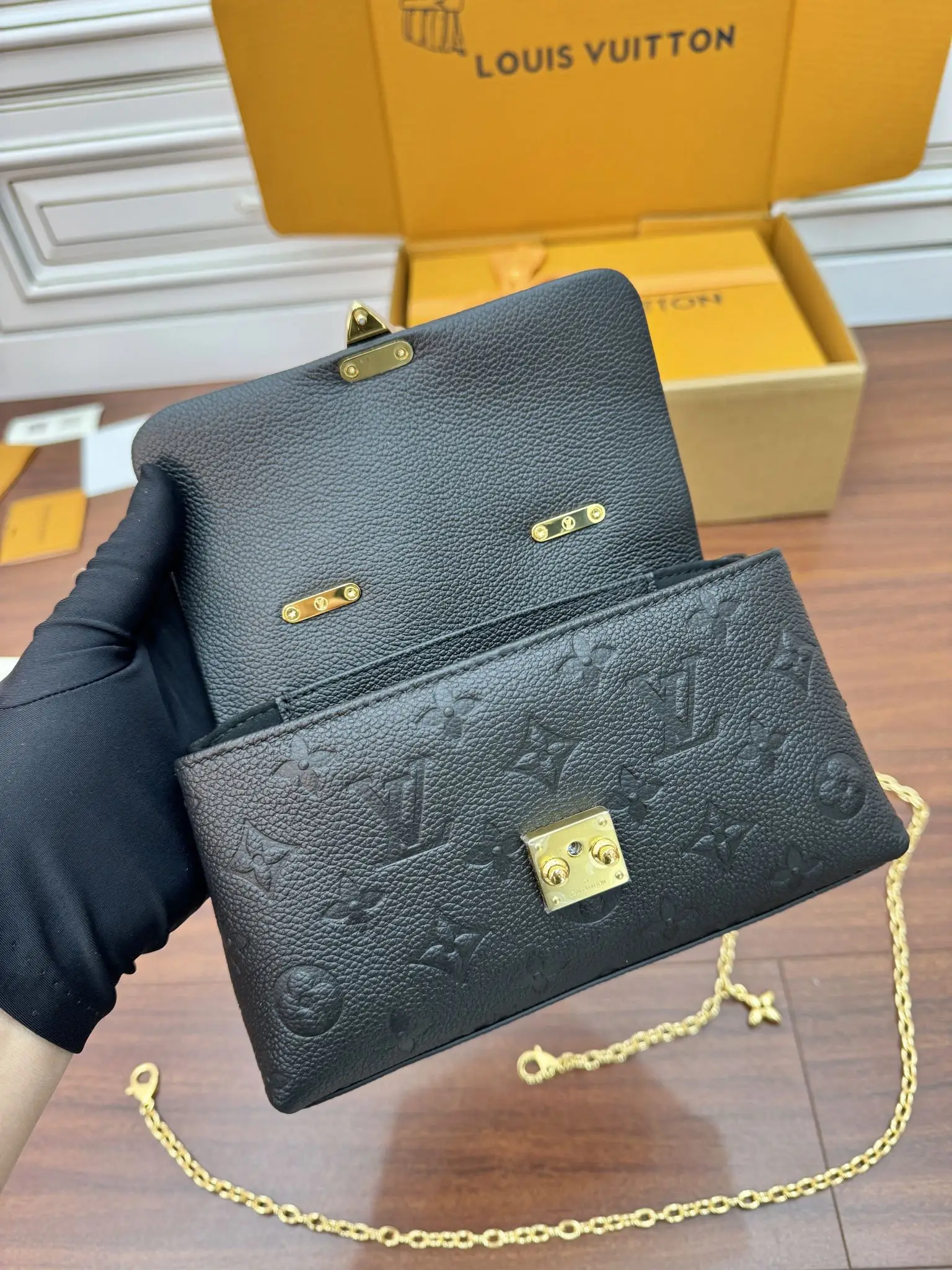 LVM12144 动态电子芯片菱形面料包 斜挎包 - 细节图 7