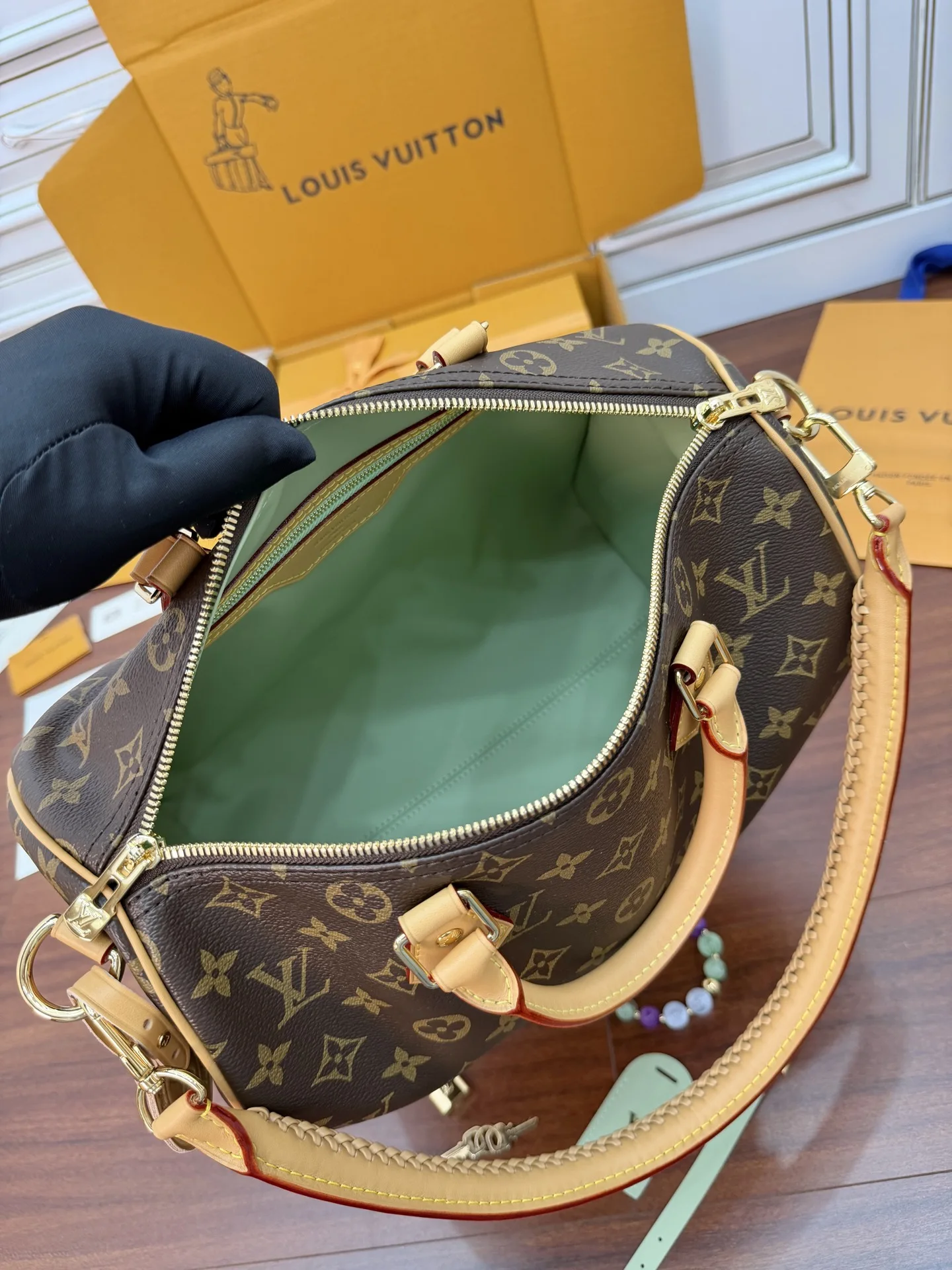 LVM15107 动态电子芯片菱形面料包 肩背包 - 细节图 5