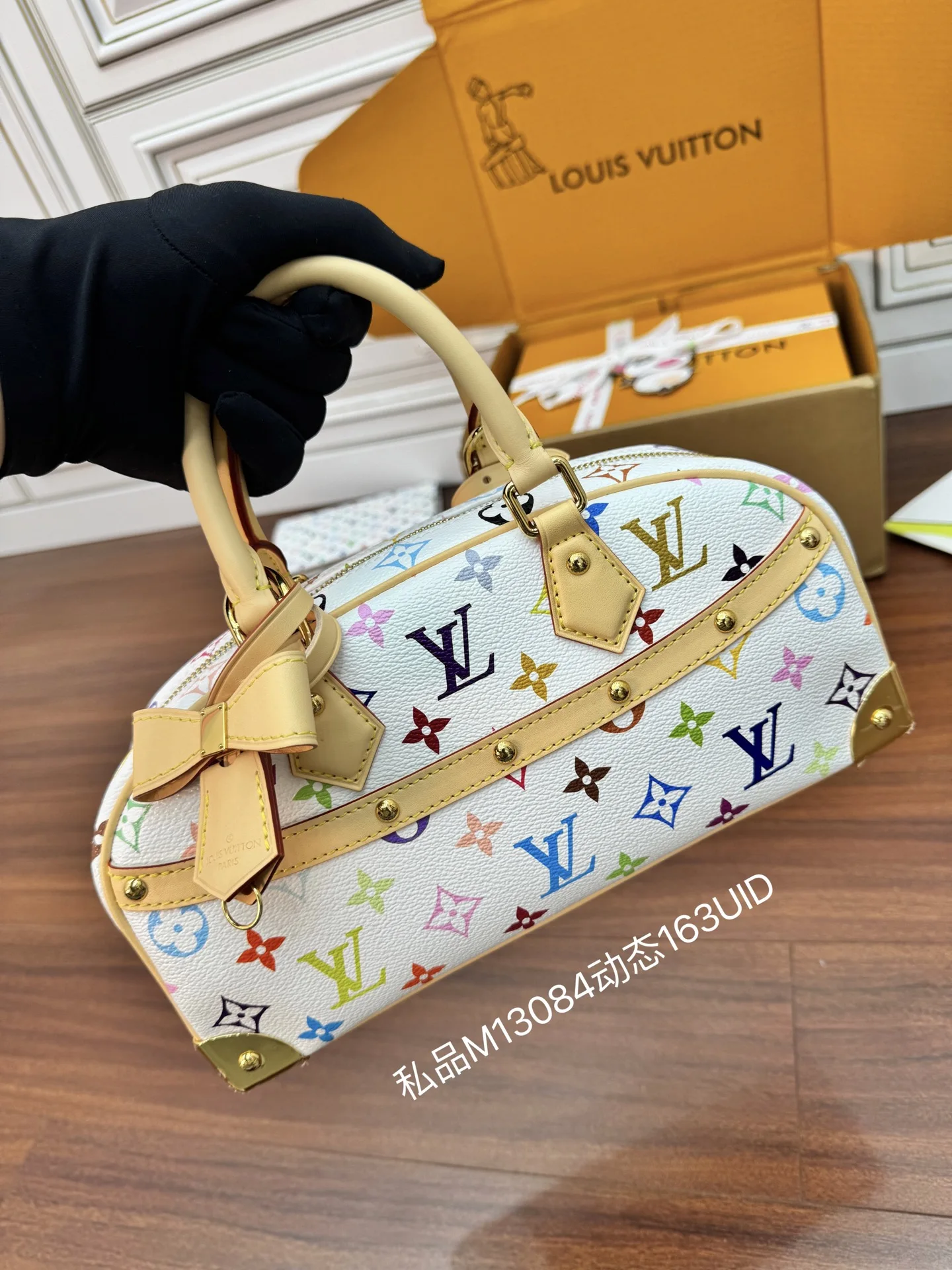 LVM13084 动态电子芯片菱形面料包斜挎包 - 细节图 2
