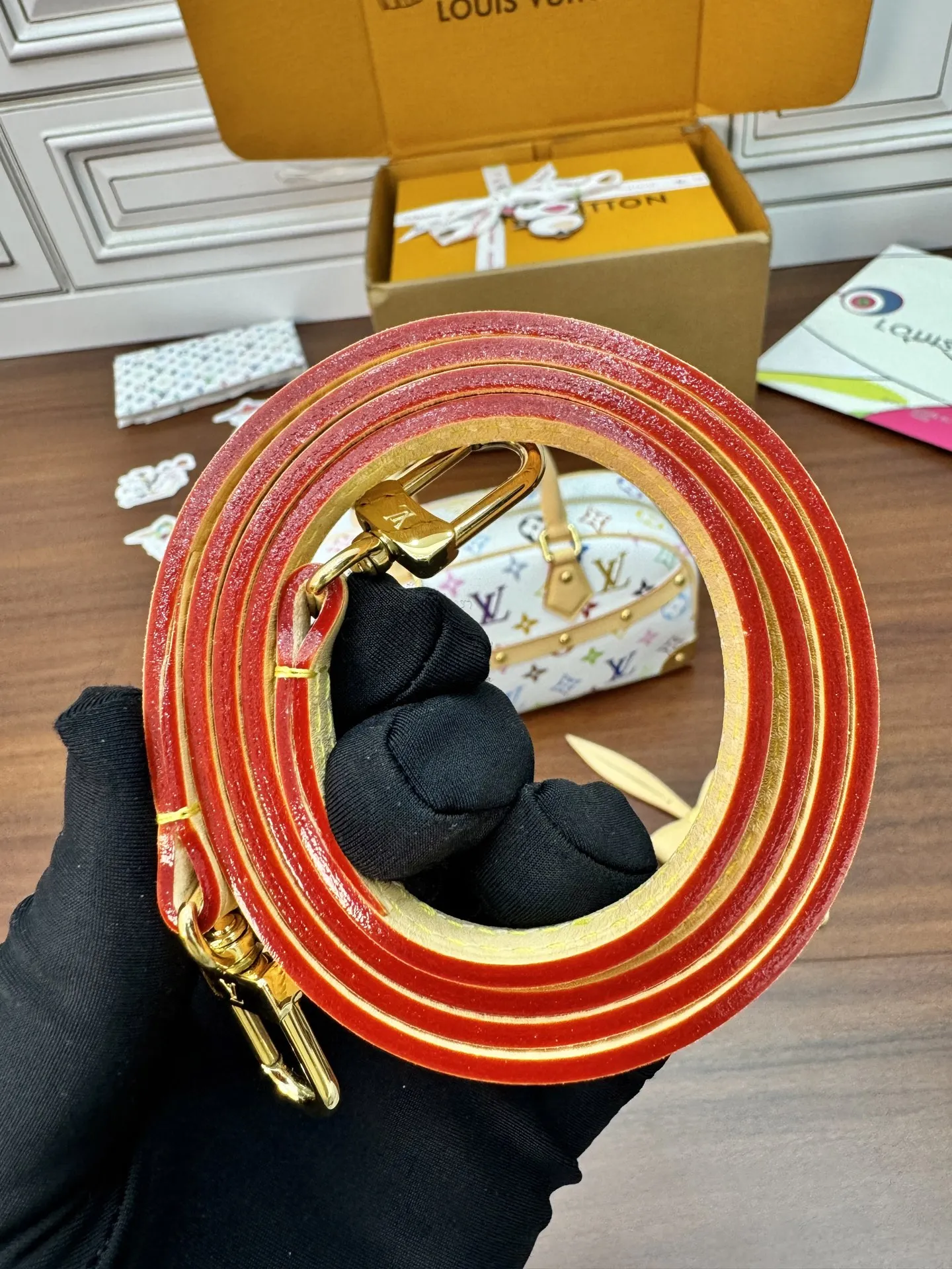 LVM13084 动态电子芯片菱形面料包斜挎包 - 细节图 8
