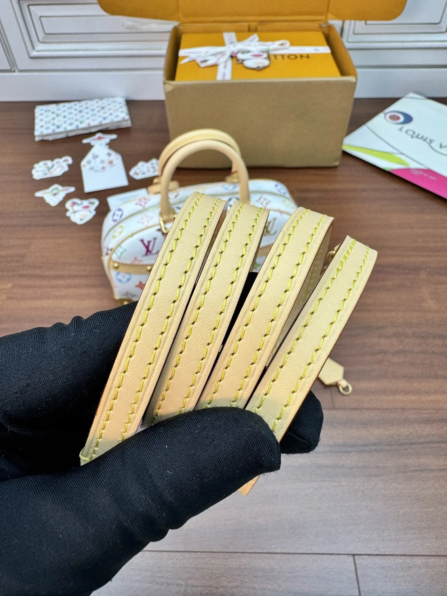 LVM13084 动态电子芯片菱形面料包斜挎包 - 细节图 9