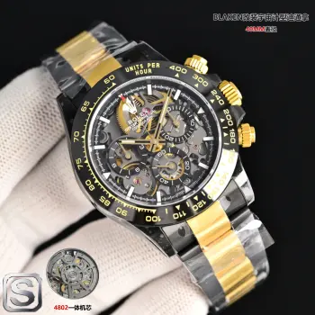 **BLAKEN UPGRADE ALERT!**劳力士 ROLEX 迪通拿系列 第六代迪通拿碳黑复刻版 镂空设计 6th Gen Daytona Carbon Black Replica 40mm上手绝了 核心亮点一眼种草 BKL   12.2mm超薄机身 12.2mm Ultra-thin Case 甩开市面13.5mm普通款  全实心精钢 Solid Stainless Steel 打造 接缝几乎0缝隙 质感拉满   哑黑套件 Matte Black Kit 升级+多色圈口 Multi-color Bezels 可选 后期想换风格随便搭 个性党狂喜   表带双选项 硅胶款 Silicone Strap 轻便舒适/精钢款 Steel Strap 硬朗有范儿 CNC全程精雕 CNC Precision Engraving + 人工打磨 细节控直接爱住  机芯硬核 4802一体机芯 4802 Integrated Movement 搭载72-hour Long Power Reserve长储能 计时功能 Chronograph Function 和专柜同步 走时稳得一批 贴心设计 蚝式