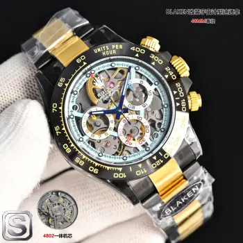 **BLAKEN UPGRADE ALERT!**劳力士 ROLEX 迪通拿系列第六代迪通拿碳黑复刻版 镂空设计 6th Gen Daytona Carbon Black Replica 40mm上手绝了 核心亮点一眼种草 BKL   12.2mm超薄机身 12.2mm Ultra-thin Case 甩开市面13.5mm普通款  全实心精钢 Solid Stainless Steel 打造 接缝几乎0缝隙 质感拉满   哑黑套件 Matte Black Kit 升级+多色圈口 Multi-color Bezels 可选 后期想换风格随便搭 个性党狂喜   表带双选项 硅胶款 Silicone Strap 轻便舒适/精钢款 Steel Strap 硬朗有范儿 CNC全程精雕 CNC Precision Engraving + 人工打磨 细节控直接爱住  机芯硬核 4802一体机芯 4802 Integrated Movement 搭载72-hour Long Power Reserve长储能 计时功能 Chronograph Function 和专柜同步 走时稳得一批 贴心设计 蚝式保