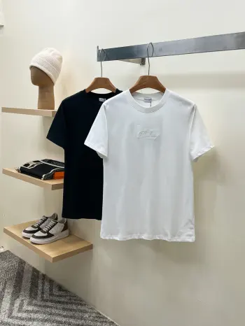 BUR Spring/Summer Handmade Applique High-Density Bound Embroidery Round Neck Short Sleeve