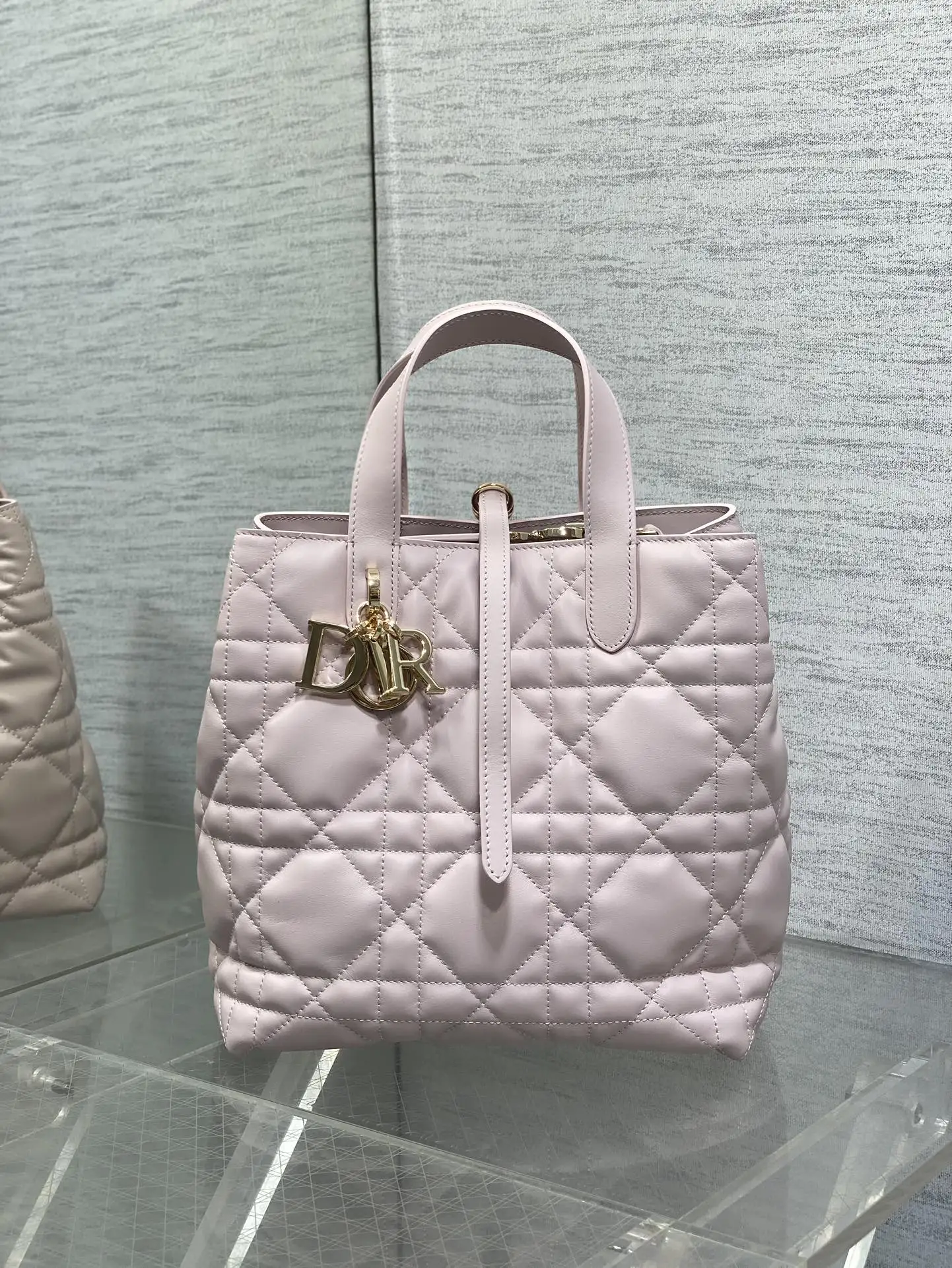 迪奥银油蜡皮Toujours竖版系列迷你斜挎包 女士斜挎包 - 细节图 2