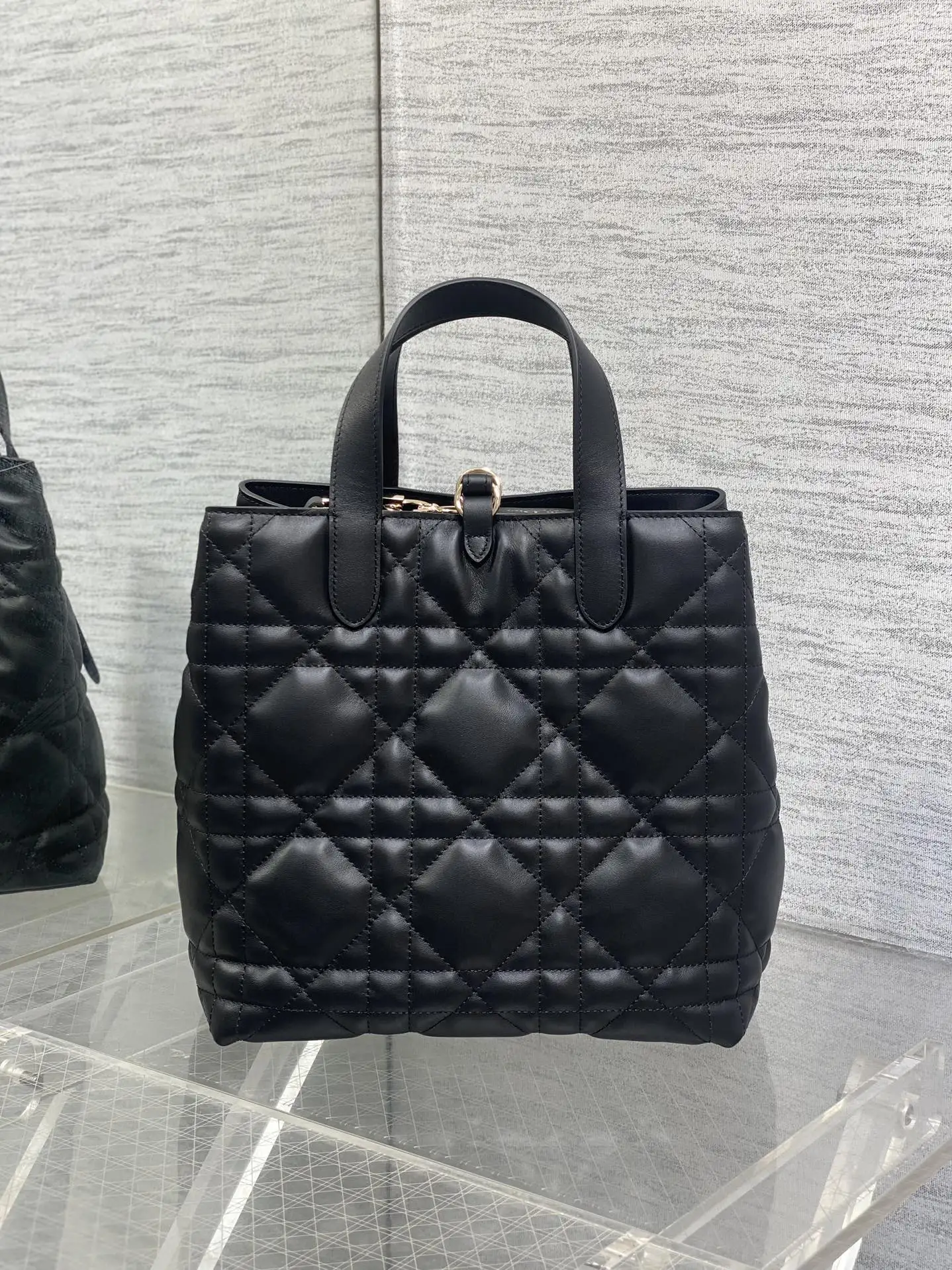 迪奥银油蜡皮Toujours竖版系列迷你斜挎包 女士斜挎包 - 细节图 4