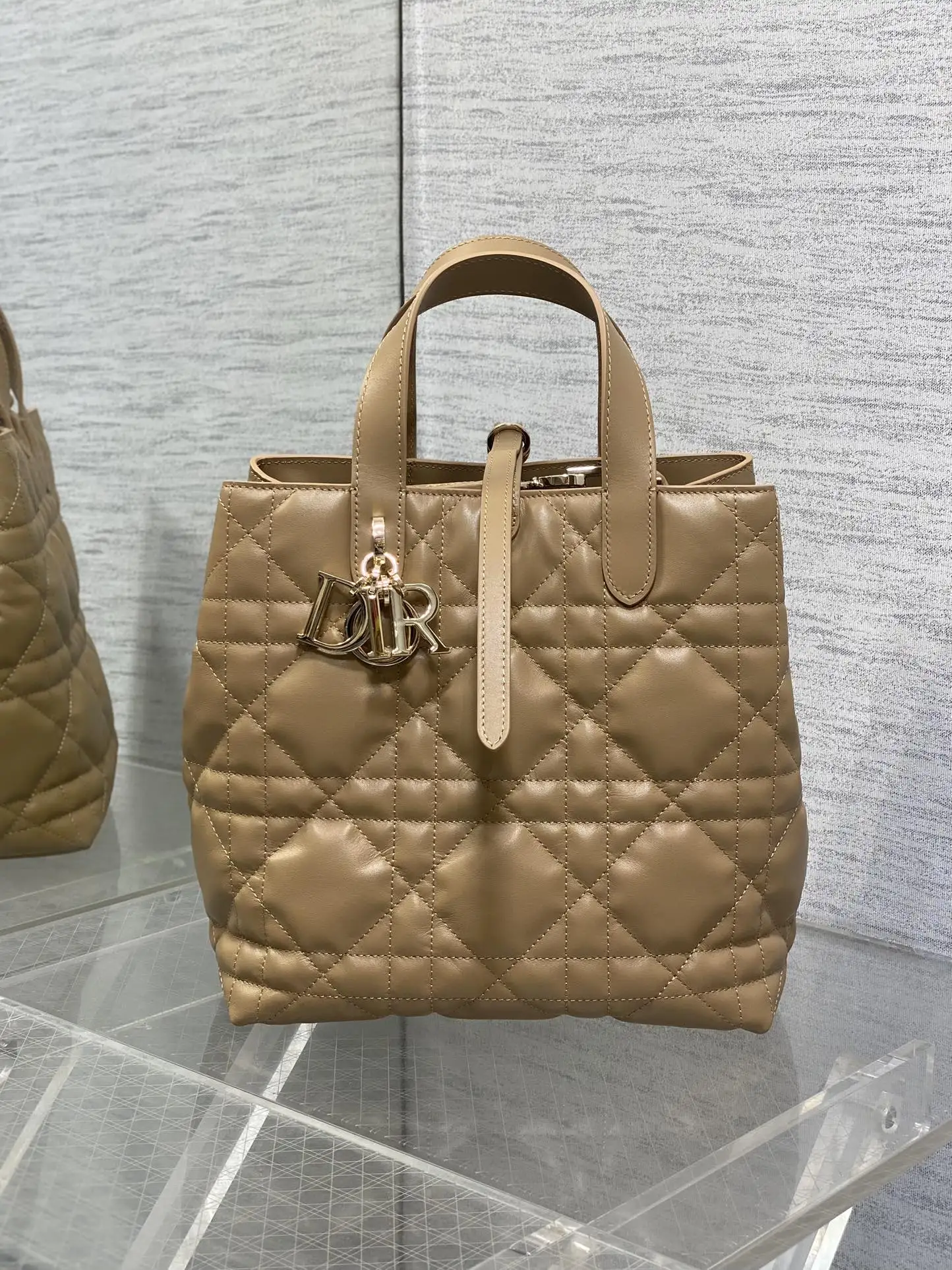 迪奥银油蜡皮Toujours竖版系列迷你斜挎包 女士斜挎包 - 细节图 2