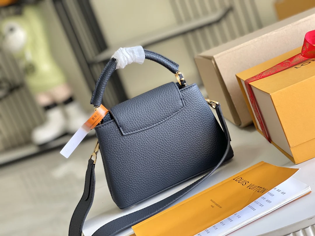 LVM21150M58718 深蓝色贝壳扣 迷你手袋 斜挎包 - 细节图 4