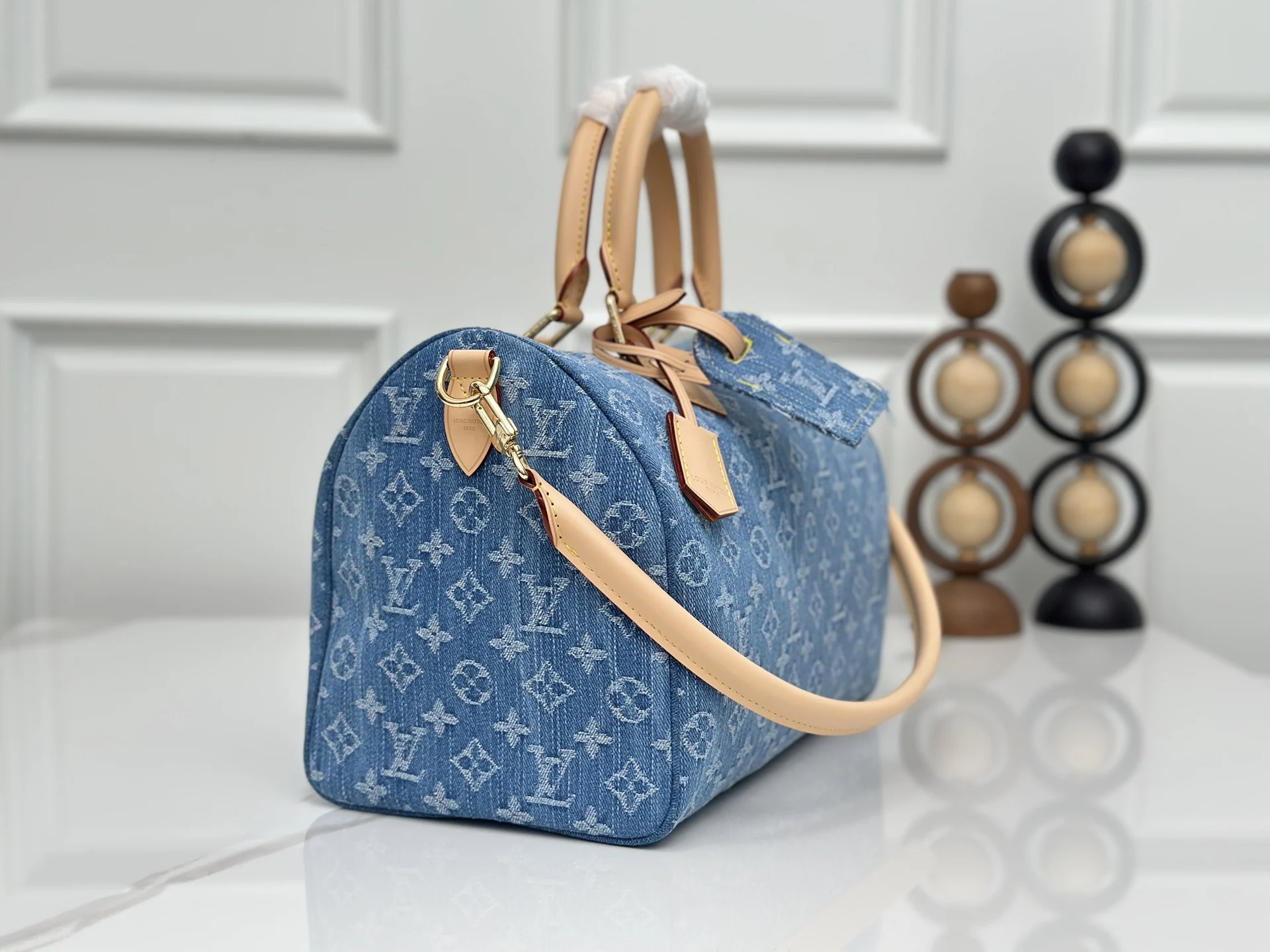 Louis Vuitton M14430 Denim Bucket Bag Shoulder Bag - Detail view 3