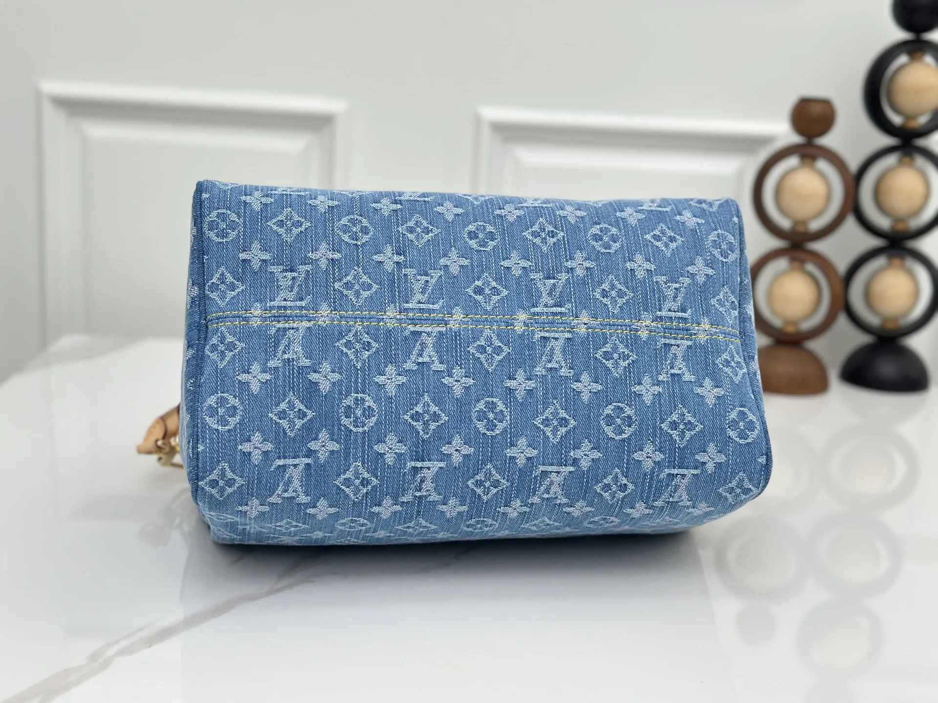 Louis Vuitton M14430 Denim Bucket Bag Shoulder Bag - Detail view 4