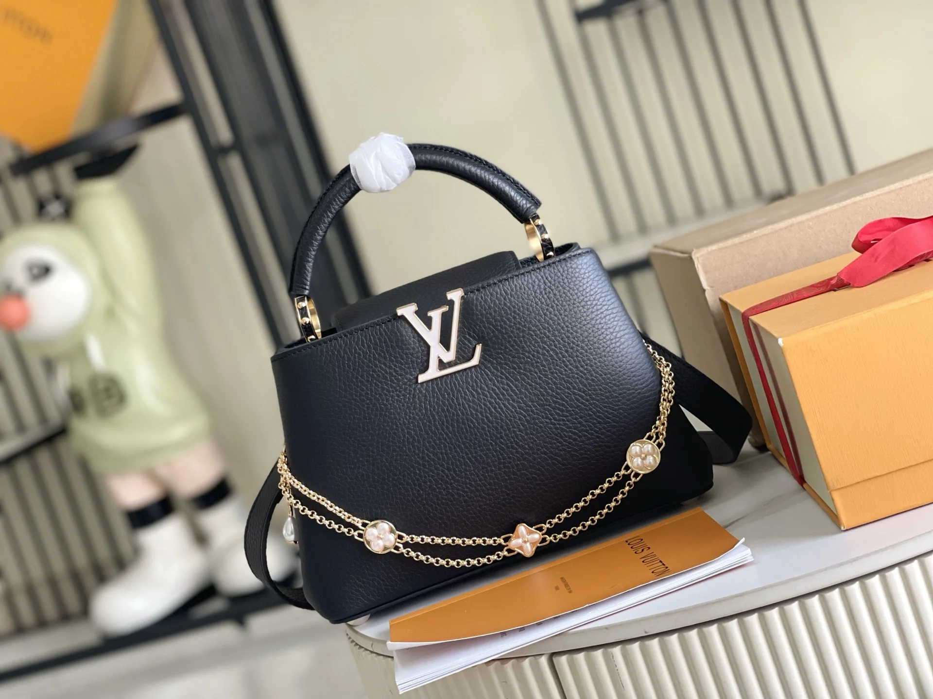 LVM25461 意大利A级皮料手袋 斜挎包 - 细节图 2