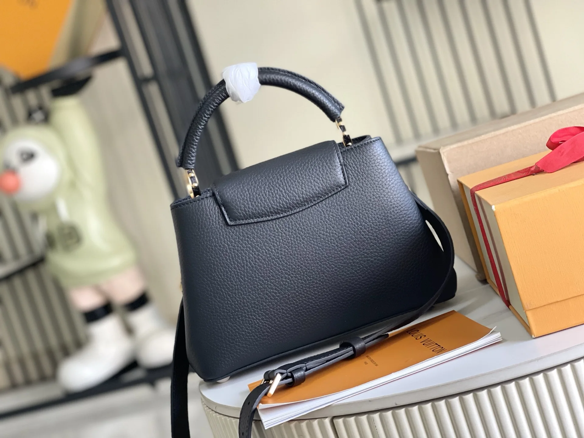 LVM25461 意大利A级皮料手袋 斜挎包 - 细节图 3