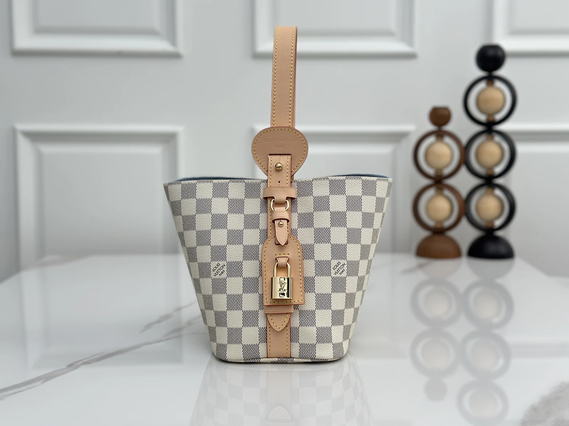 Louis Vuitton N40855 Variable Code Chip White Grid Handbag Shoulder Bag - Detail view 2