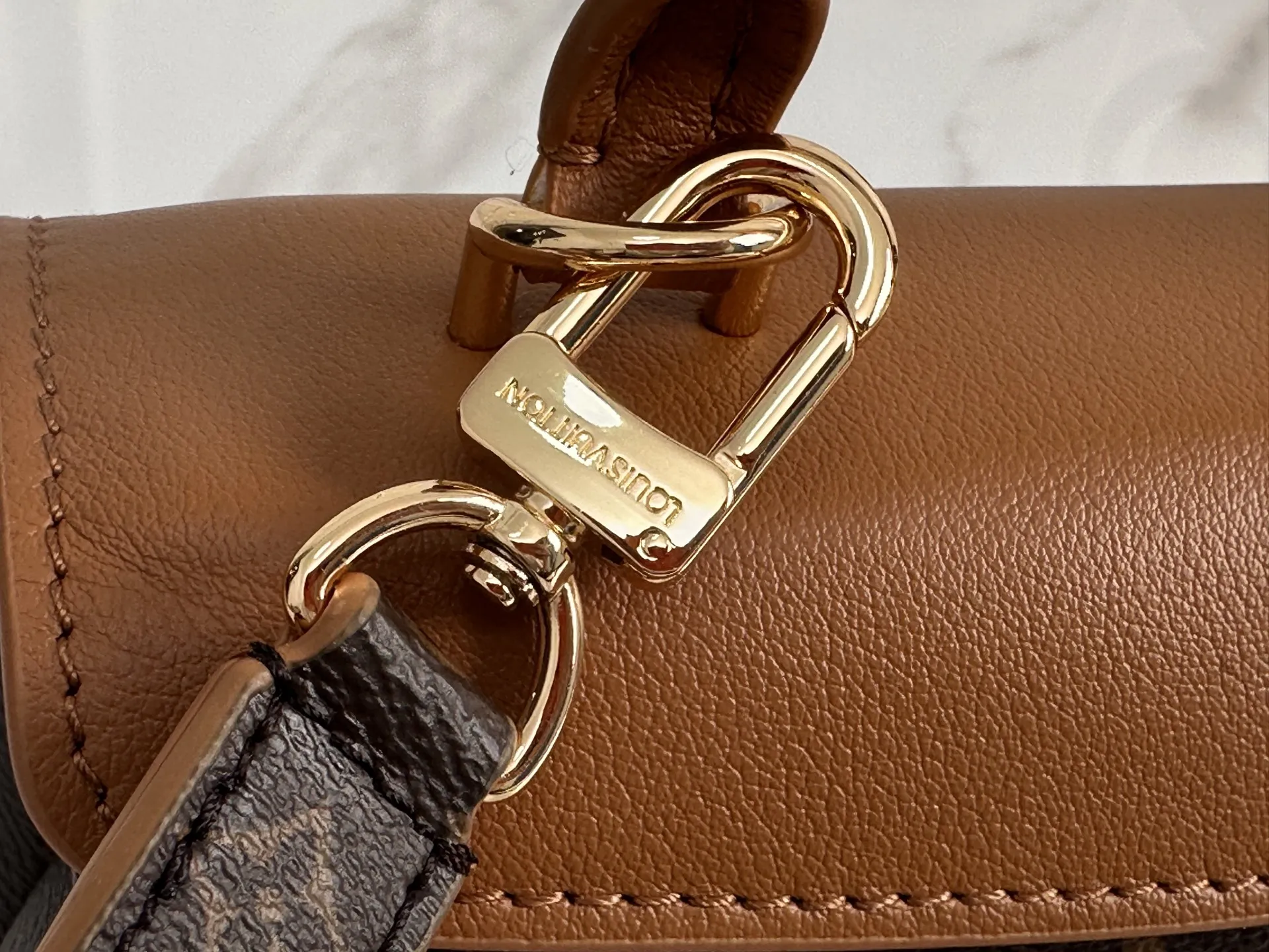Louis Vuitton M27511 M28288 Old Flower Black Old Flower Brown Classic Canvas Flap Crossbody Bag - Detail view 6