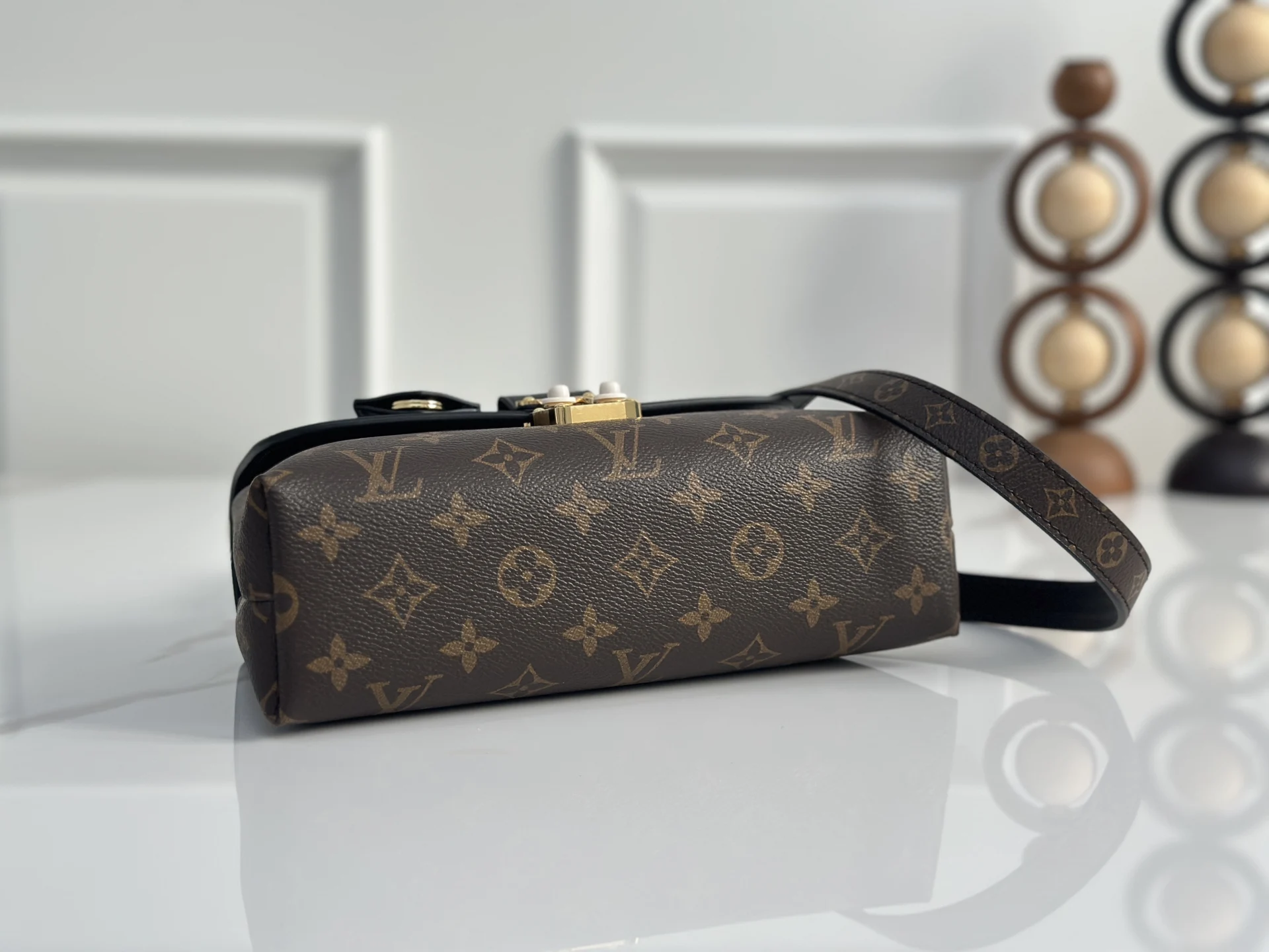 Louis Vuitton M27511 M28288 Old Flower Black Old Flower Brown Classic Canvas Flap Crossbody Bag - Detail view 4