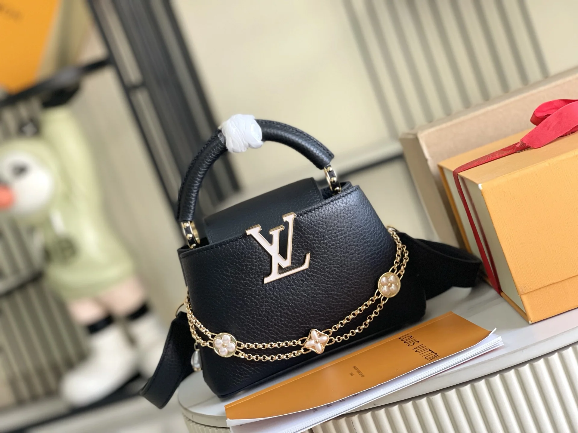 LVM25461 意大利A级皮料手袋 斜挎包 - 细节图 2