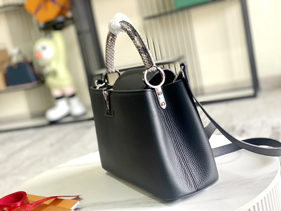 LVN92800 特级全钢五金意大利A级皮包 斜挎包 - 细节图 3