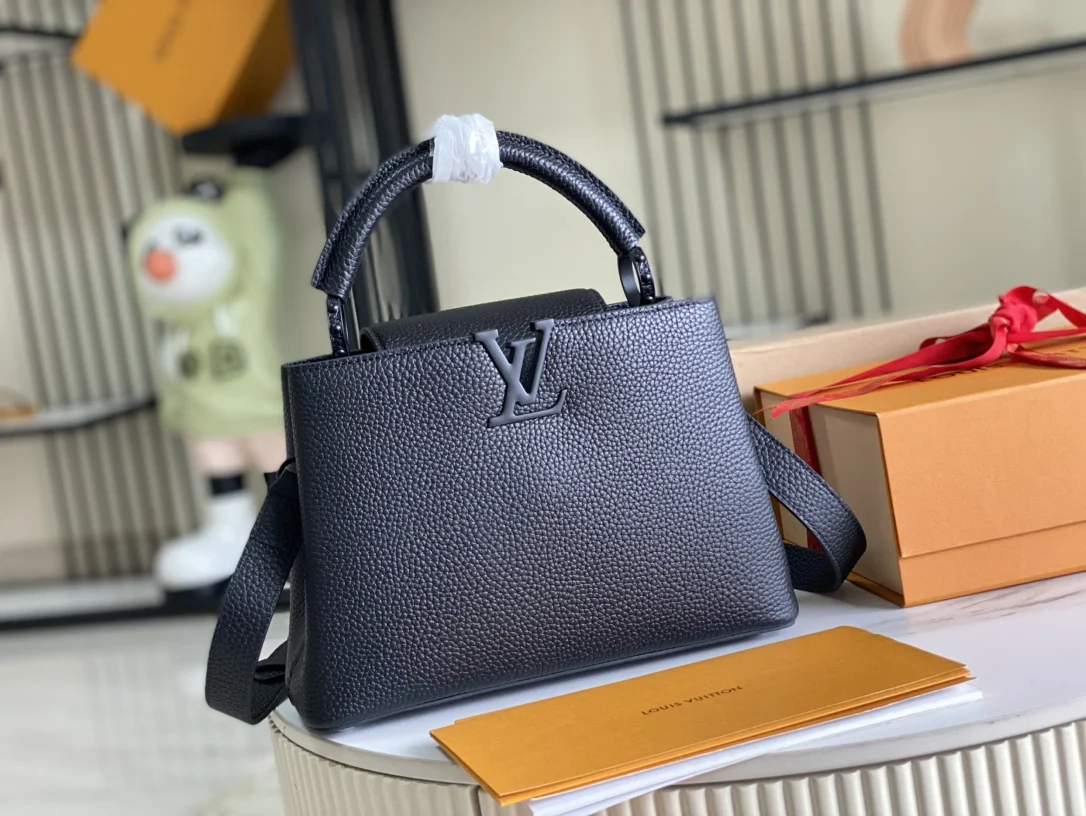 LVM25255 特级全钢五金 意大利A级皮料肩背包 斜挎包 - 细节图 2