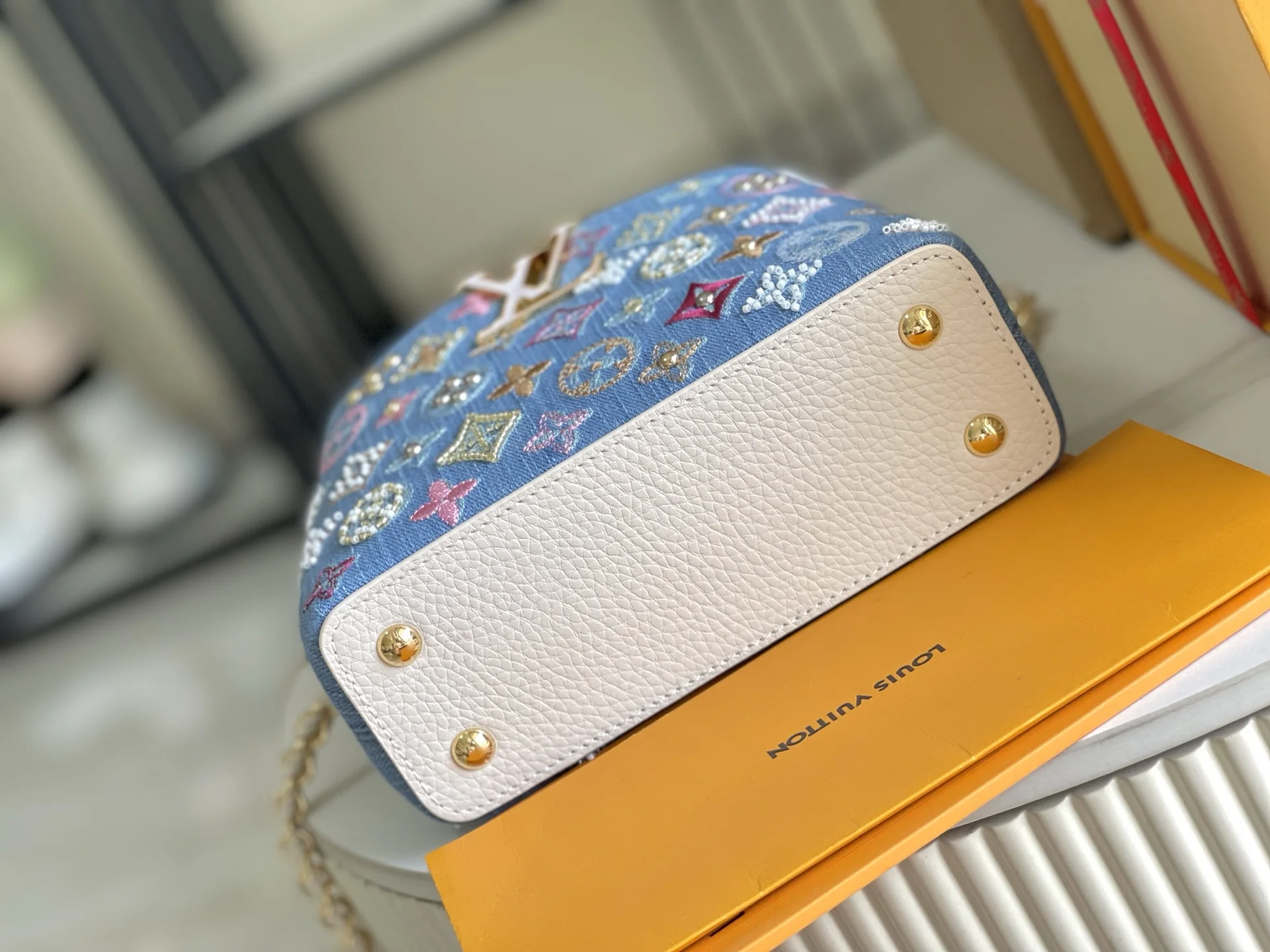 LVM12947 牛仔布手提包 斜挎包 - 细节图 5