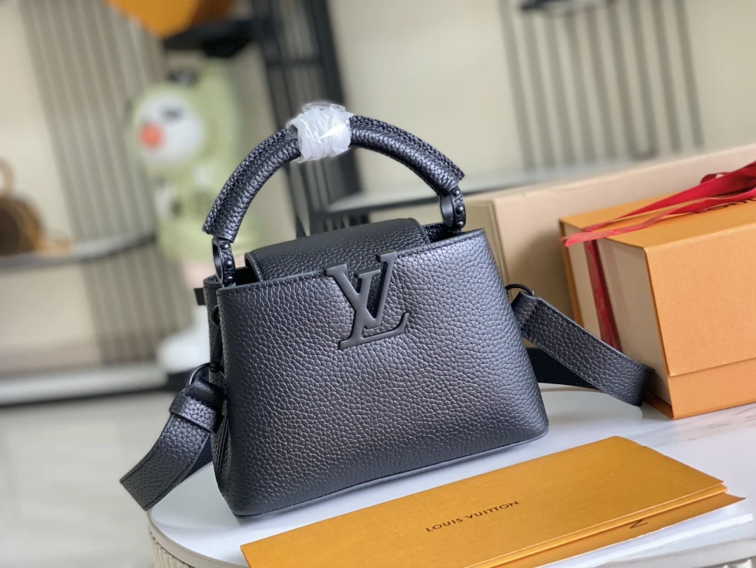 LVM25255 特级全钢五金 意大利A级皮料肩背包 斜挎包 - 细节图 2