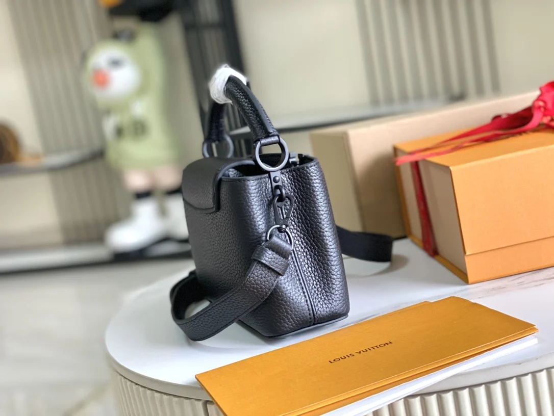 LVM25255 特级全钢五金 意大利A级皮料肩背包 斜挎包 - 细节图 3