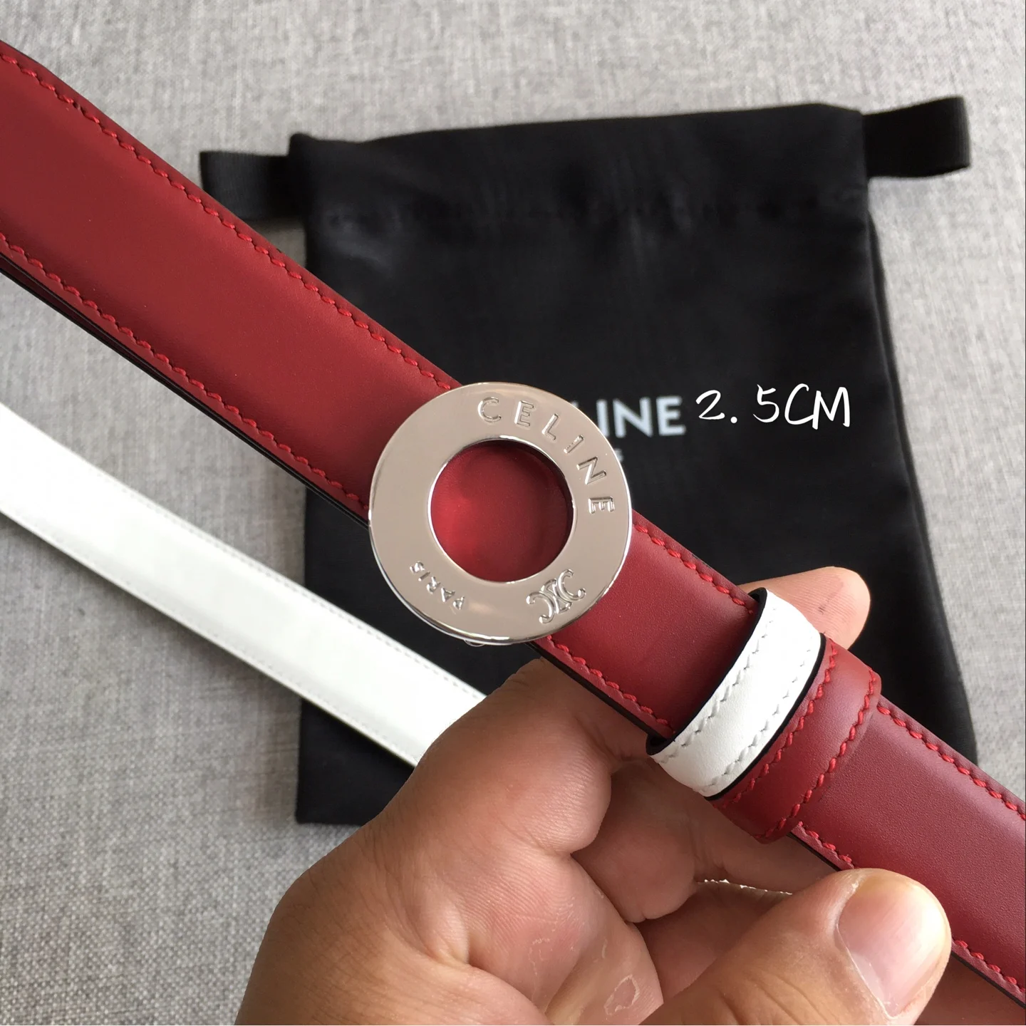 Celine New Three-Dimensional Float Buckle Women s Belt - Detail view 2