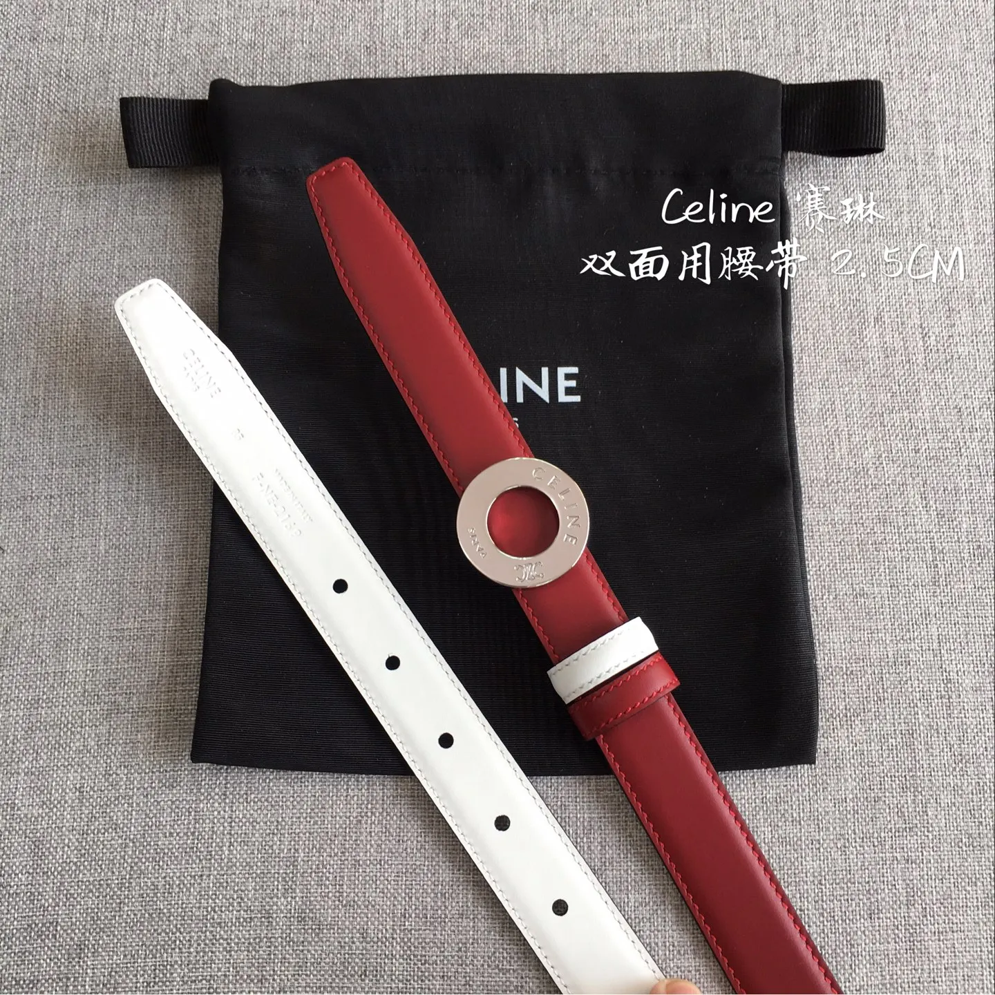 Celine New Three-Dimensional Float Buckle Women s Belt - Detail view 5