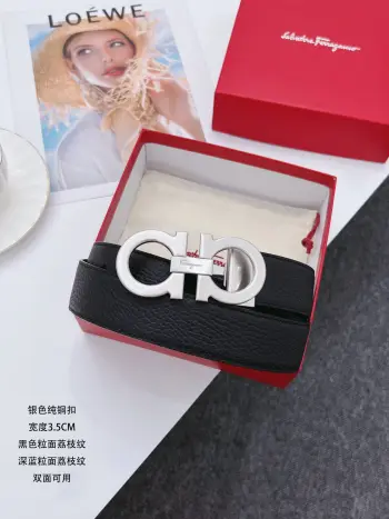 <p> Ferragamo.菲拉格慕</p><p>全套包装 支持NFC扫码 宽度3.5cm 高级定制款男士皮带 双面进口牛皮 可双面使用 自行选择搭配 真材实料 很有质感 时尚经典不失风范 搭配精品尾夹扣 长短可自行裁剪</p>