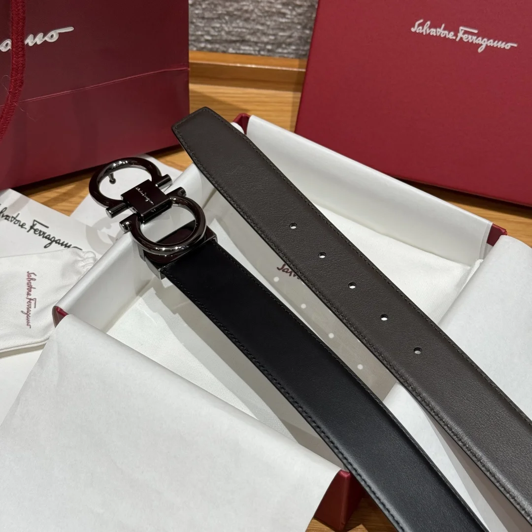 Ferragamo Width 3.5cm premium custom men s belt - Detail view 5