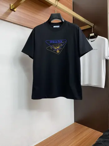 新工艺logo纯棉质微阔版圆领男士短袖T恤