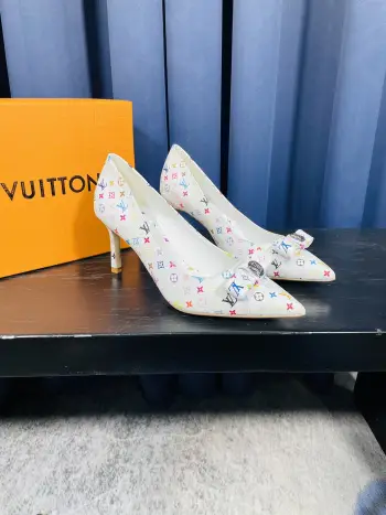 秋冬新款经典老花/唐三彩 女士高跟鞋