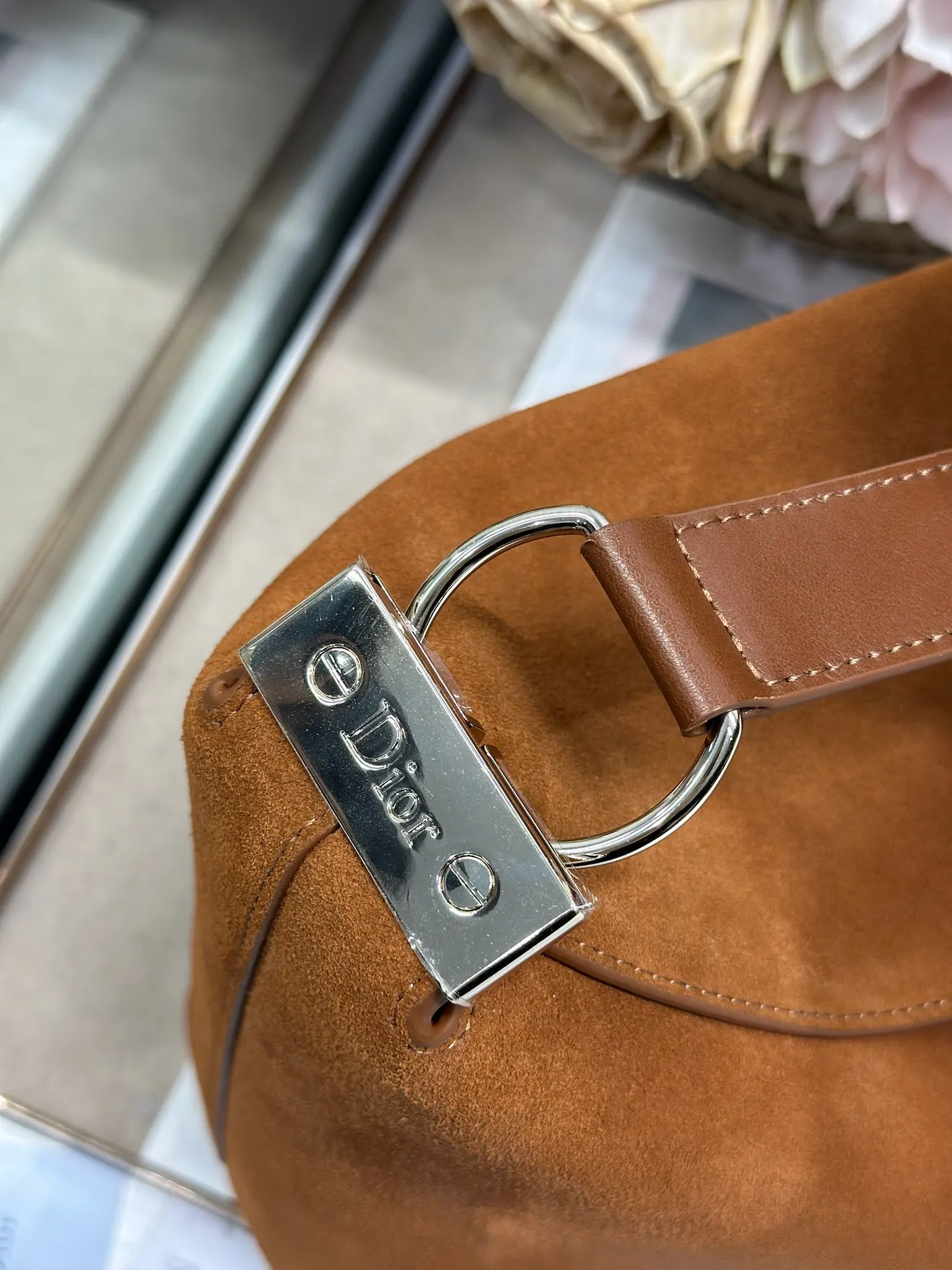 Dior 1411 Spring/Summer Color Block Small Handbag Women s Shoulder Bag - Detail view 6