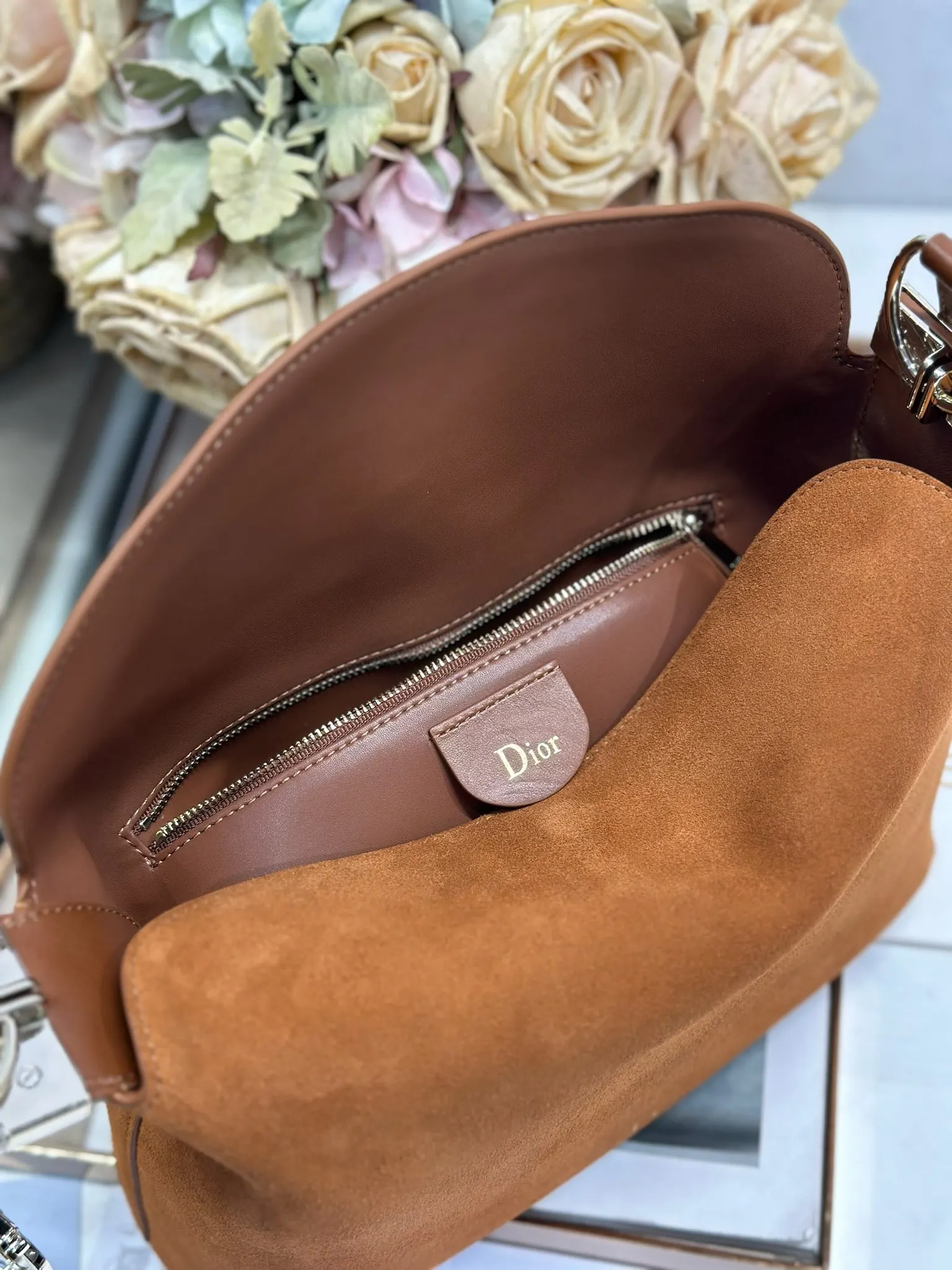 Dior 1411 Spring/Summer Color Block Small Handbag Women s Shoulder Bag - Detail view 9