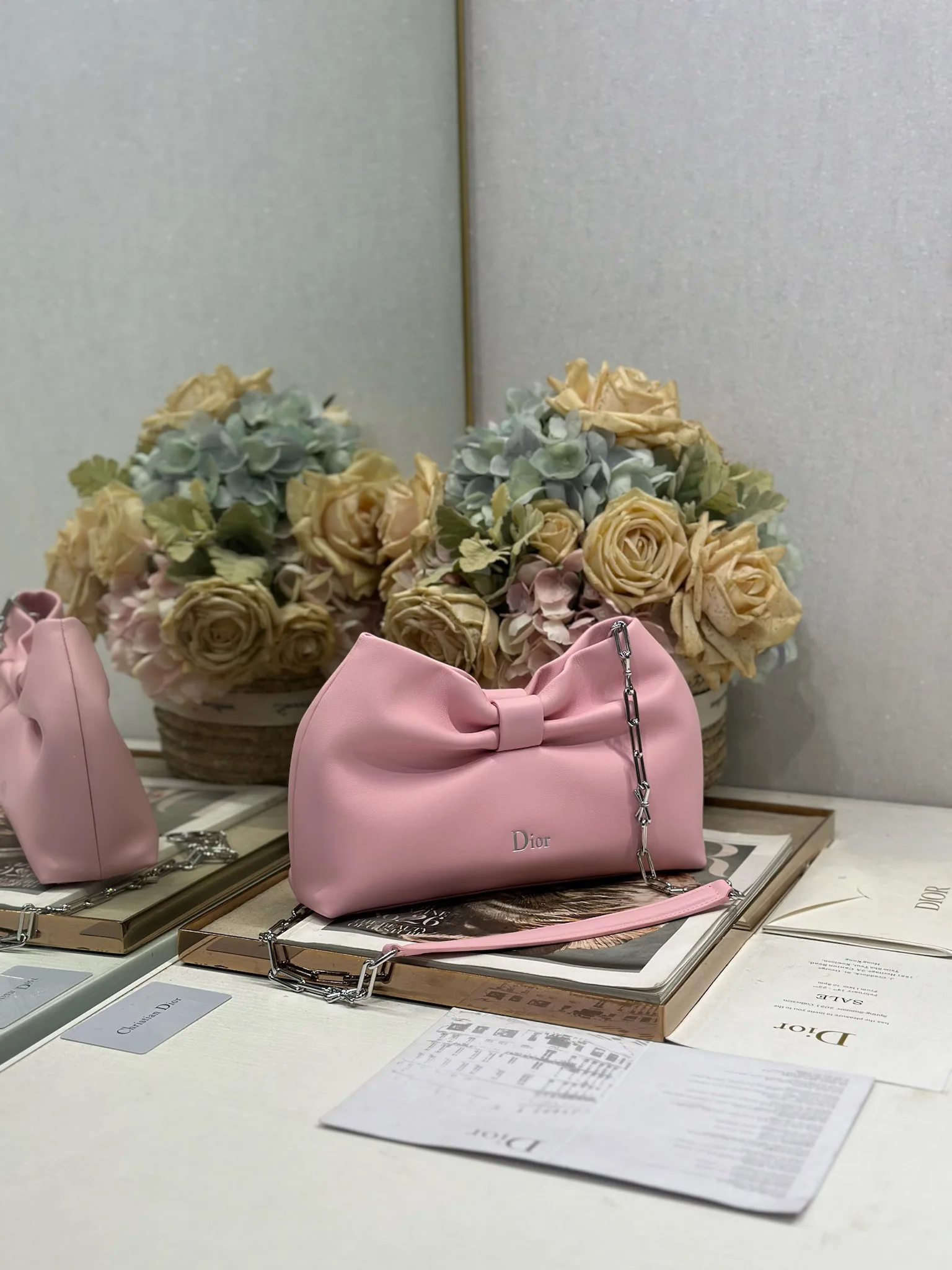 迪奥0714 2026春夏新款链条包 女士斜挎包 - 细节图 2