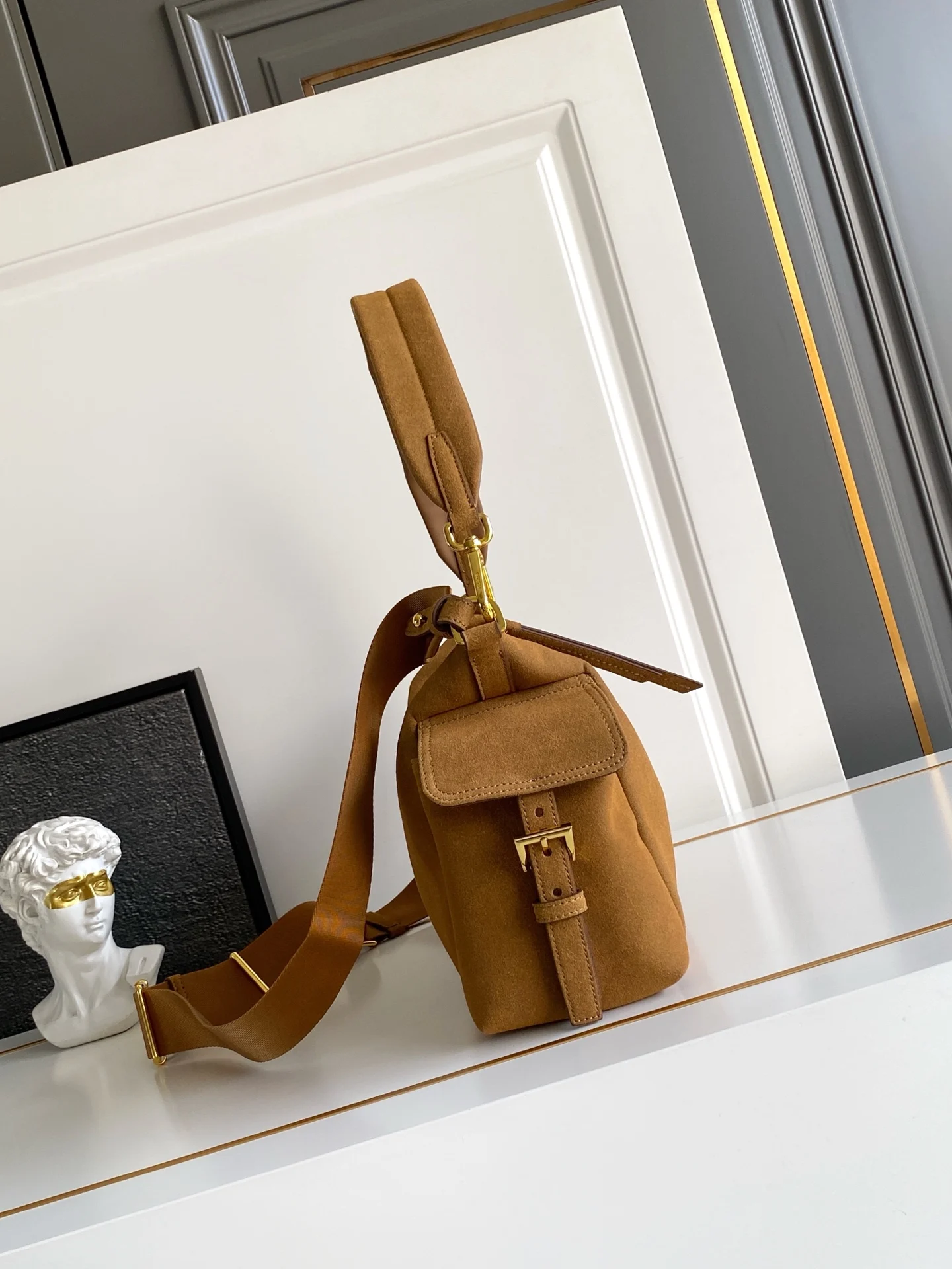 Prada 1BC264 Imported Suede Exploration Bag Women s Crossbody Bag - Detail view 2
