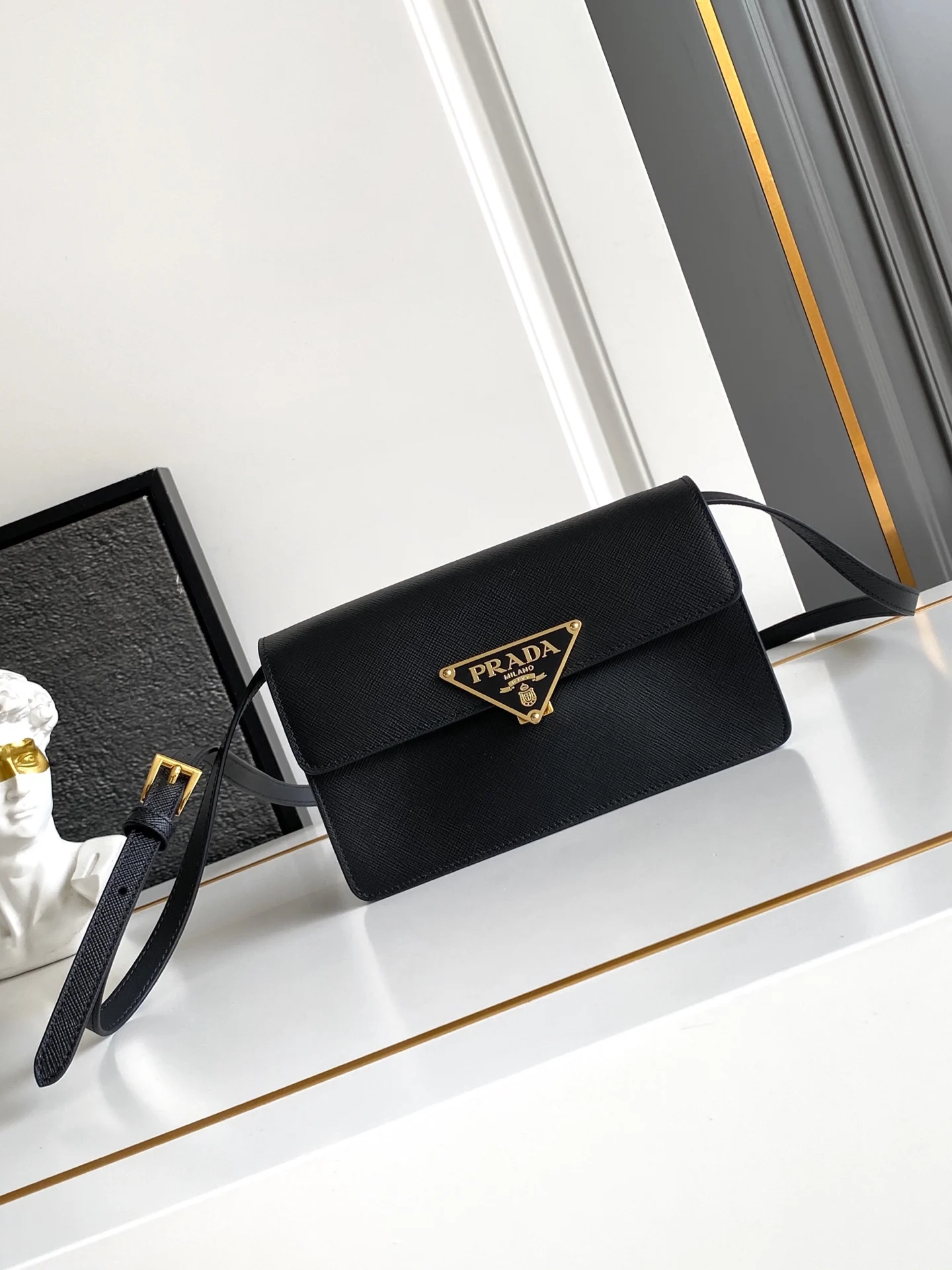 Prada 1BD386 New Leather Mini Handbag Women s Crossbody Bag - Detail view 1