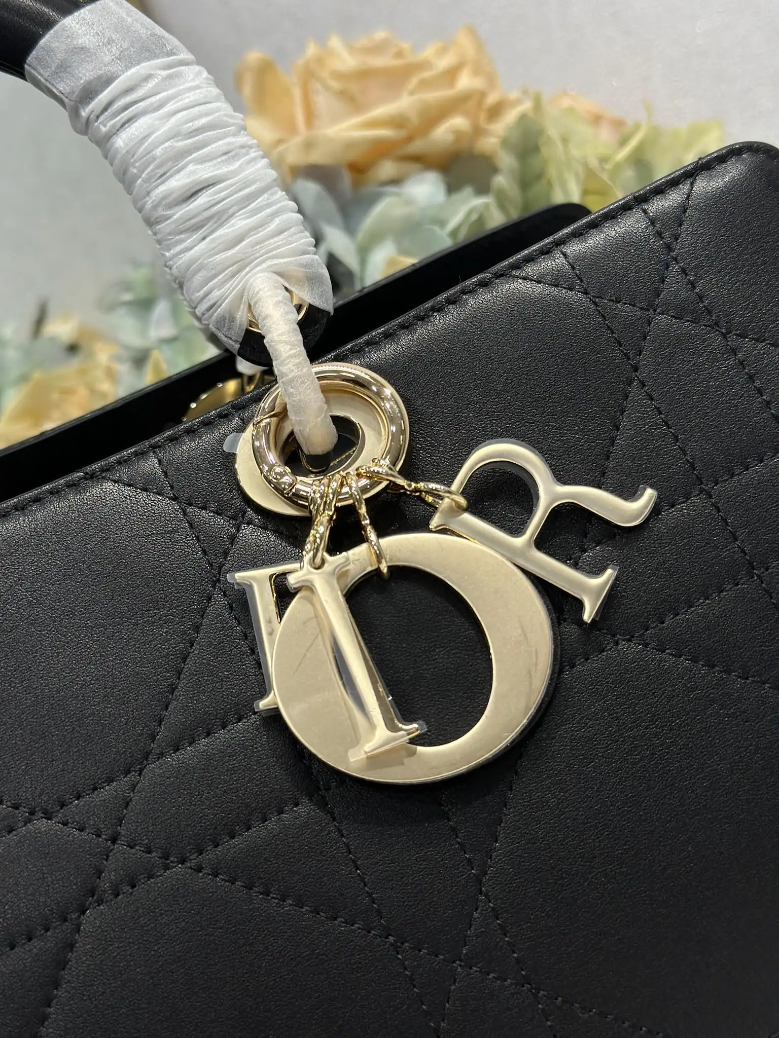 迪奥1441 早春平纹羊皮手袋 女士斜挎包 - 细节图 4