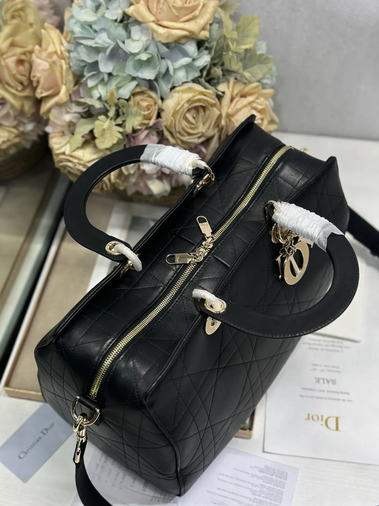 迪奥1441 早春平纹羊皮手袋 女士斜挎包 - 细节图 5